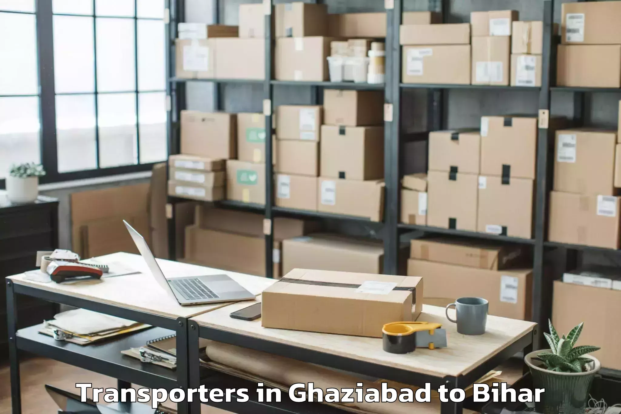 Book Ghaziabad to Bagaha Transporters Online